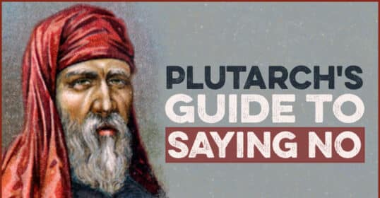 Illustration of a bearded man in a red headscarf next to the text