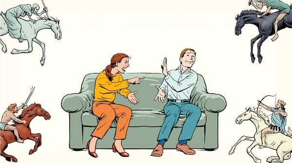 De 4 ruiters van de huwelijksapocalyps (en hoe je ze kunt beteugelen)